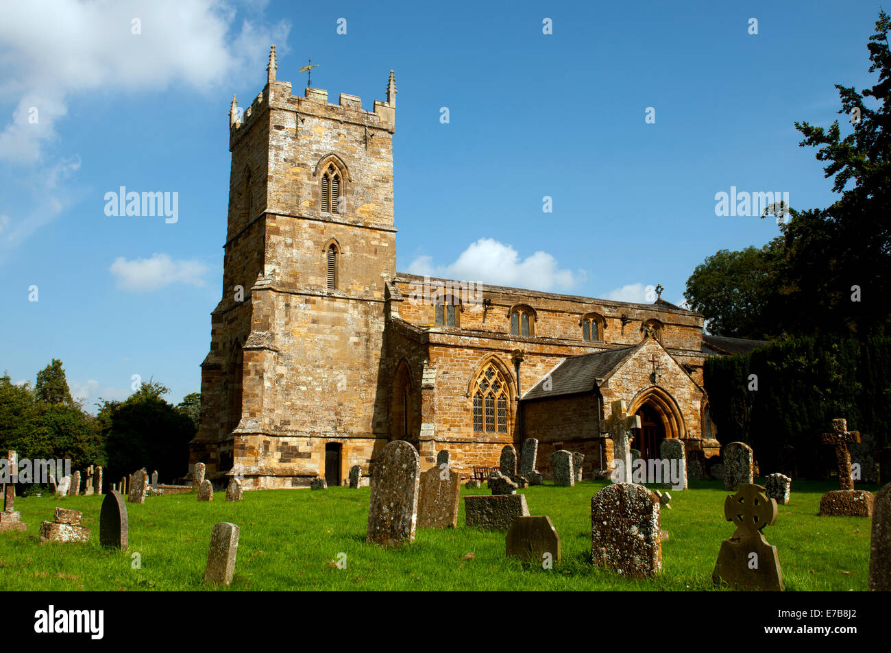 St. Botolph`s Church, Church Brampton, Northamptonshire, England, UK Stock Photo